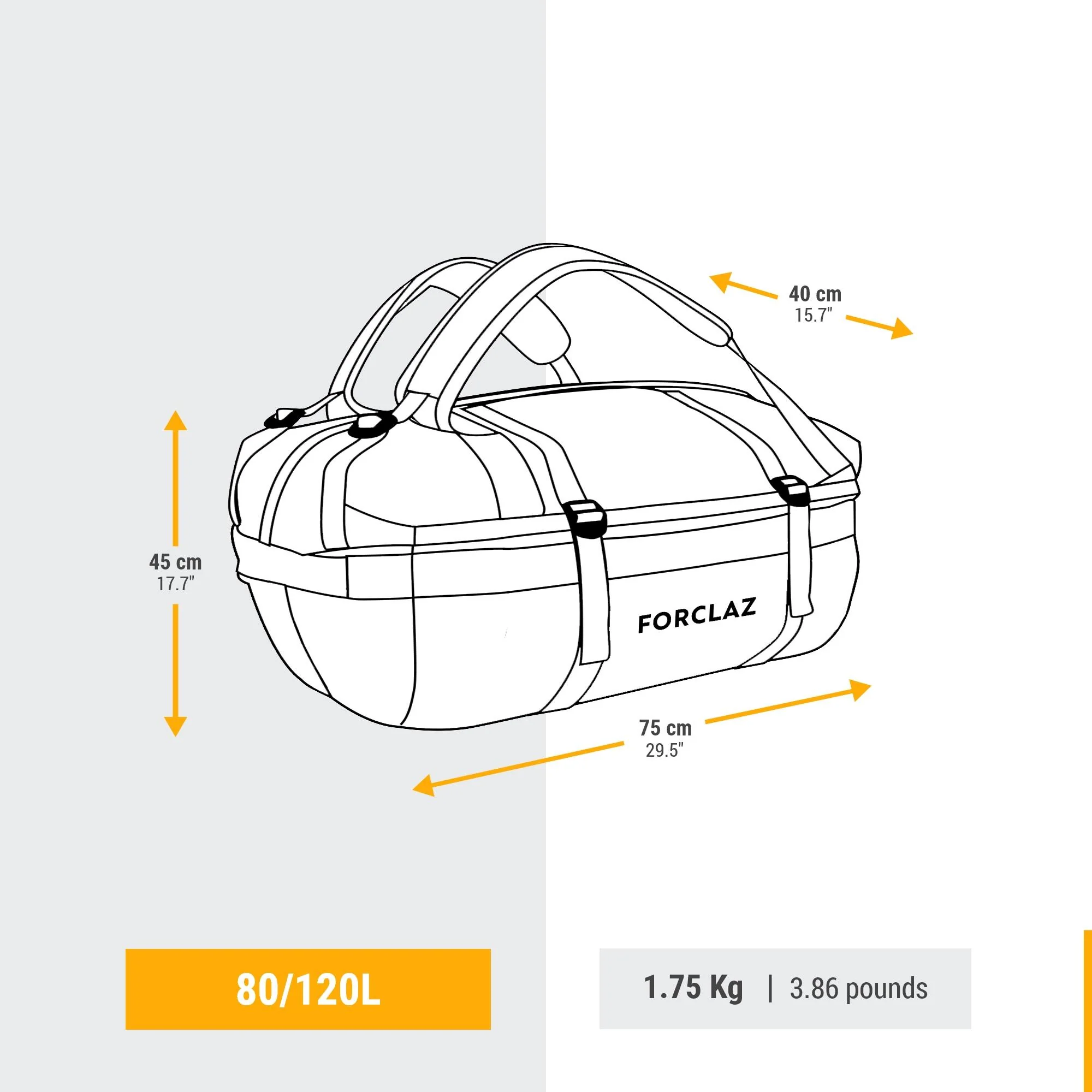 Simond 500 Extend 80-120 L Duffel Bag - Image 14