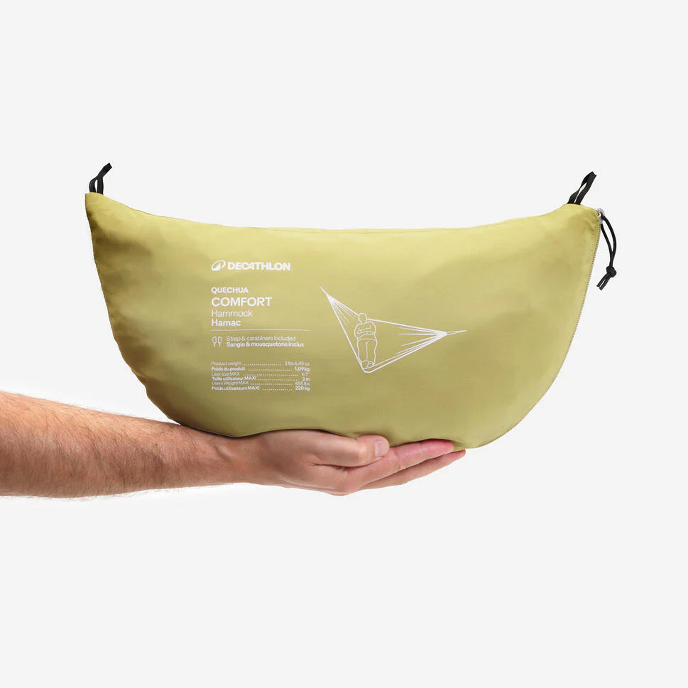 Comfort hammock, 2 people, 350x175cm, green - Image 2