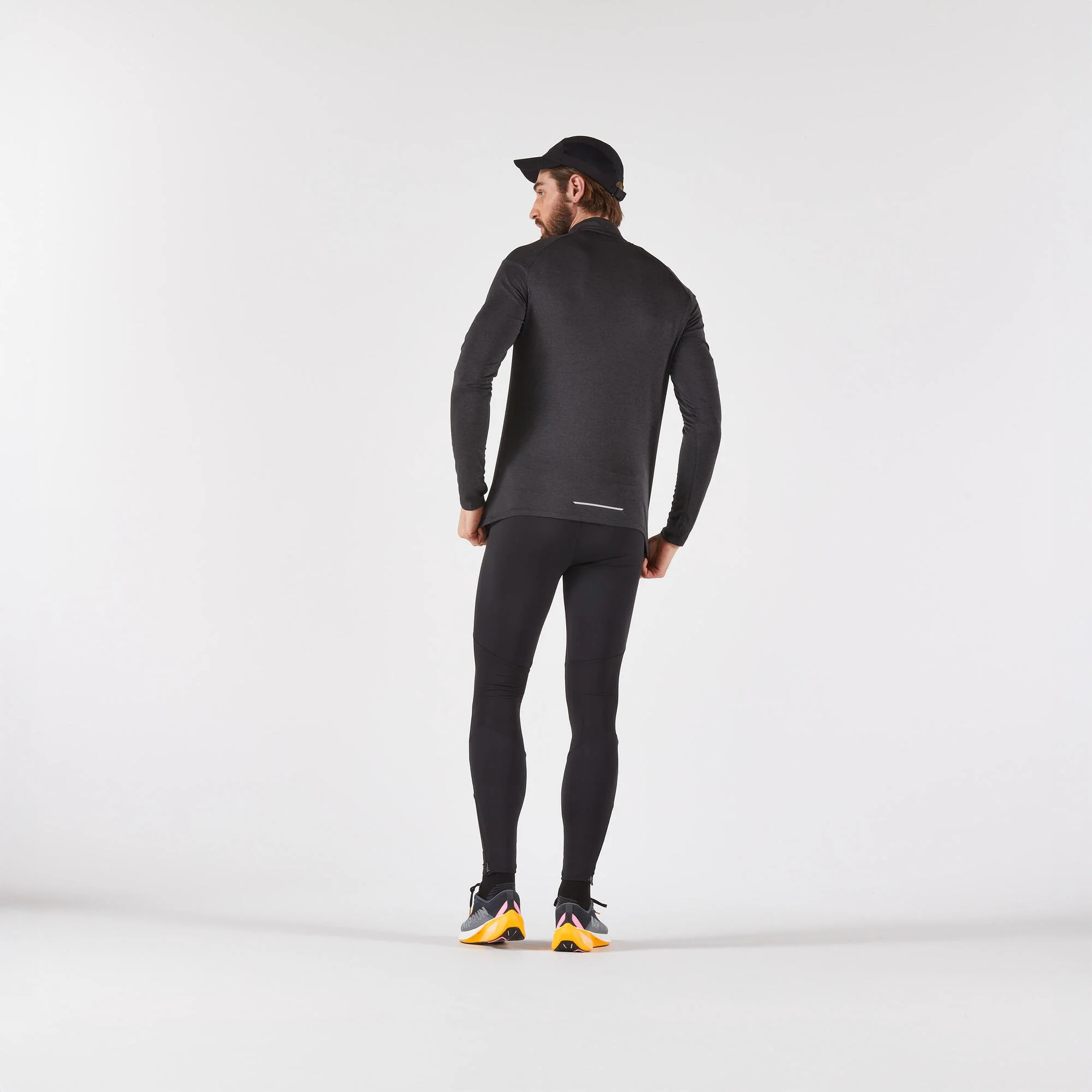 Kiprun Men's 100 Long-Sleeved Half-Zip Running T-shirt - Image 7