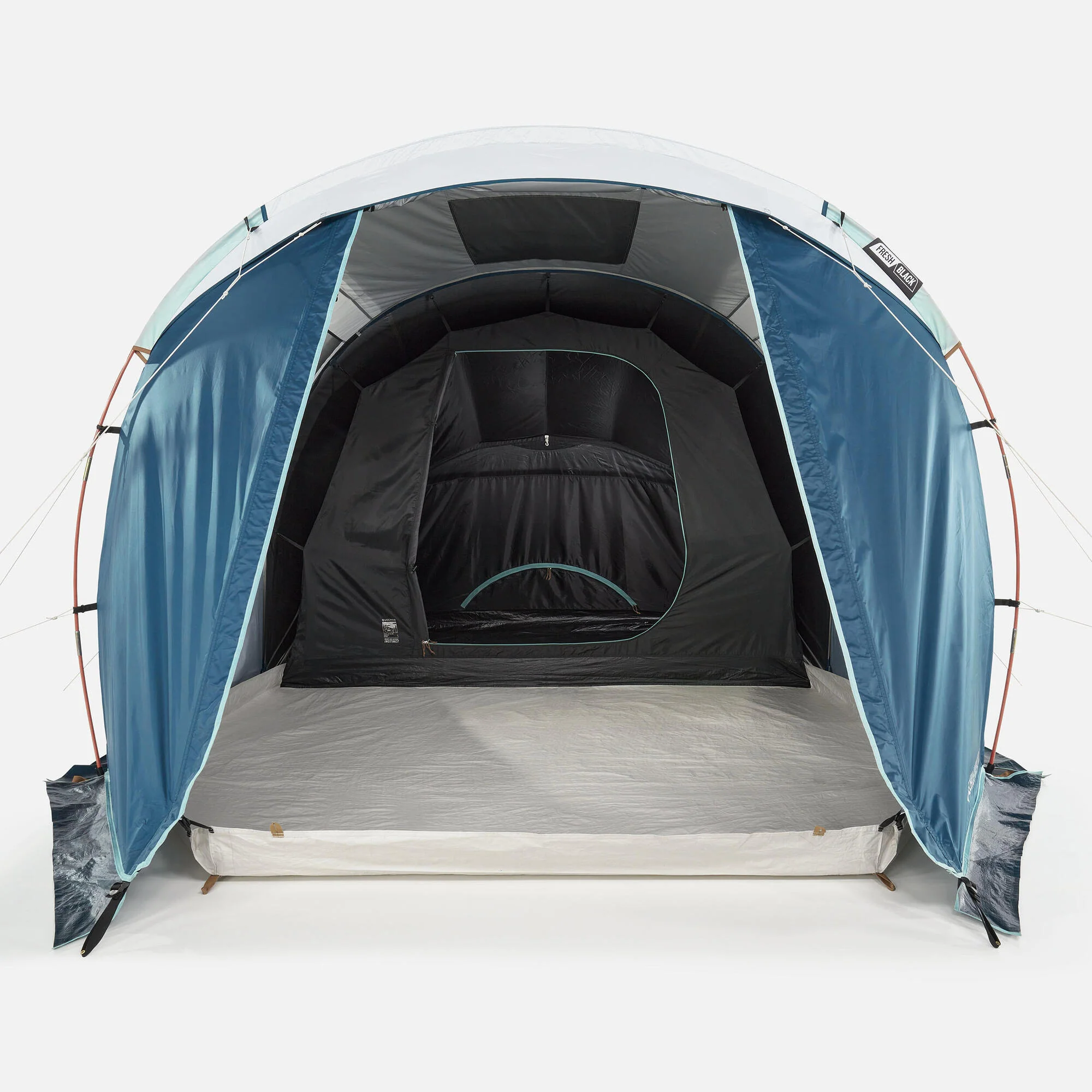 Quechua Arpenaz Fresh & Black Family Camping Tent 4 Person 1 Bedroom - Image 4