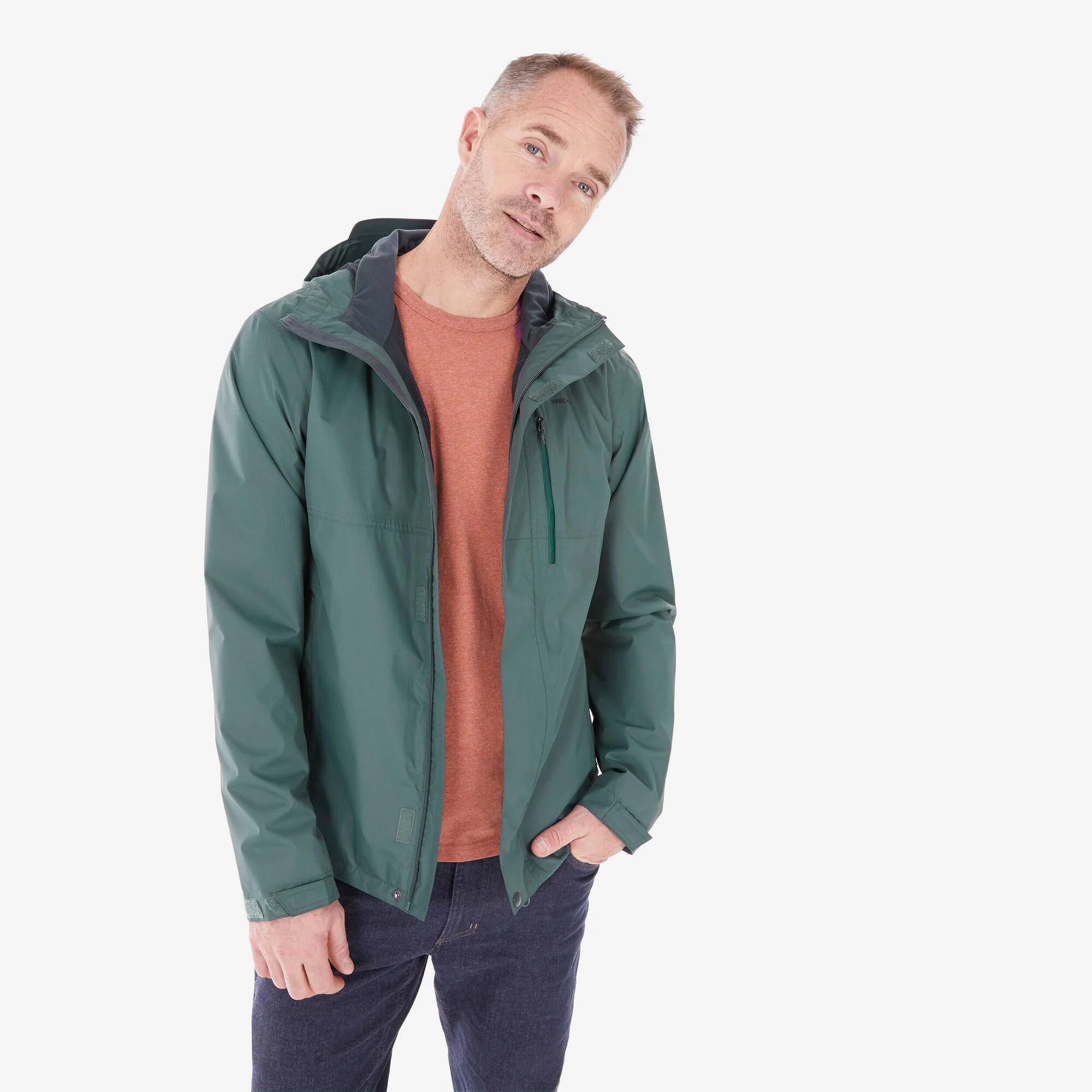 Quechua Men's NH500 Imper Waterproof Rain Jacket - Image 15