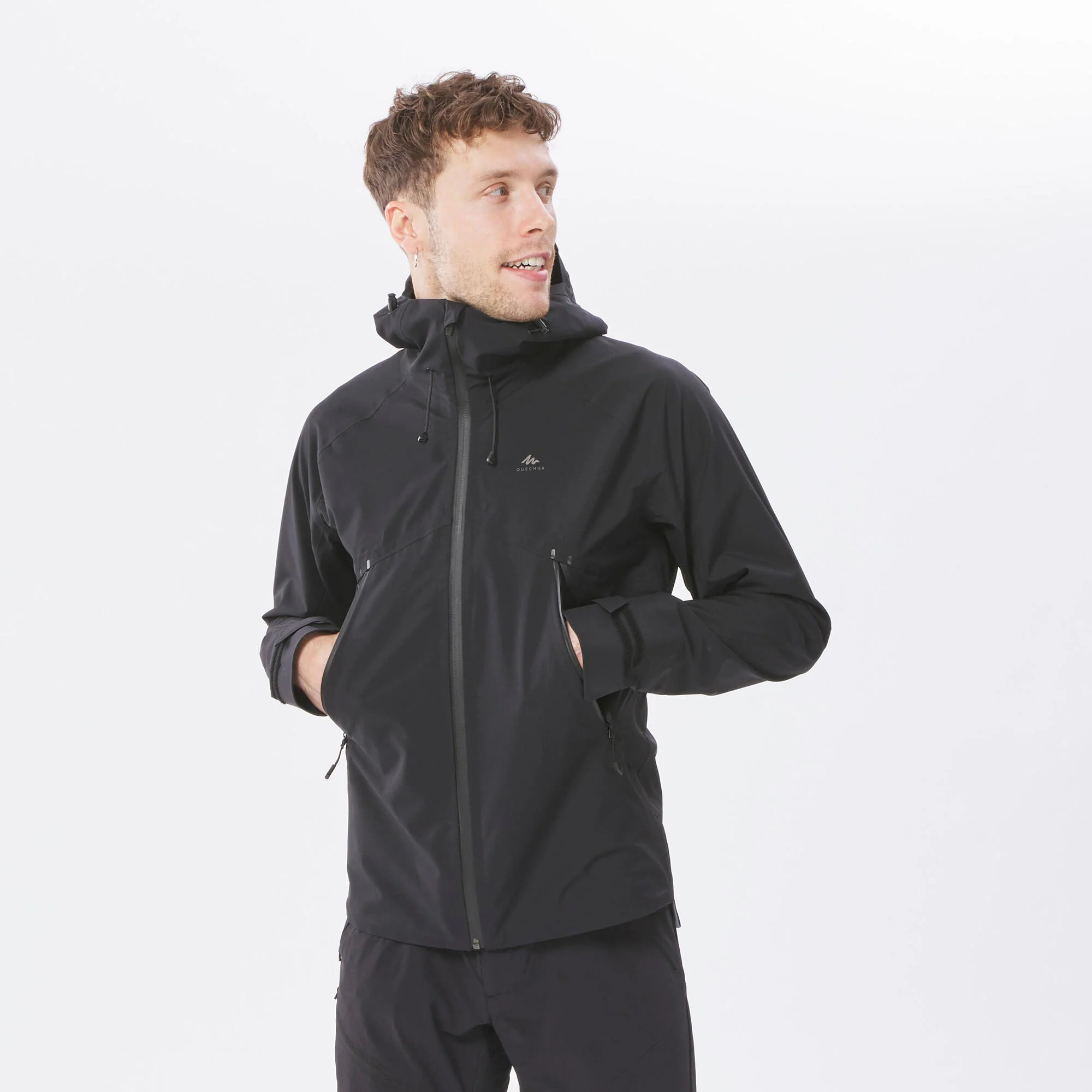 Quechua Men's MH500 Hiking Lightweight Waterproof Jacket - Image 20