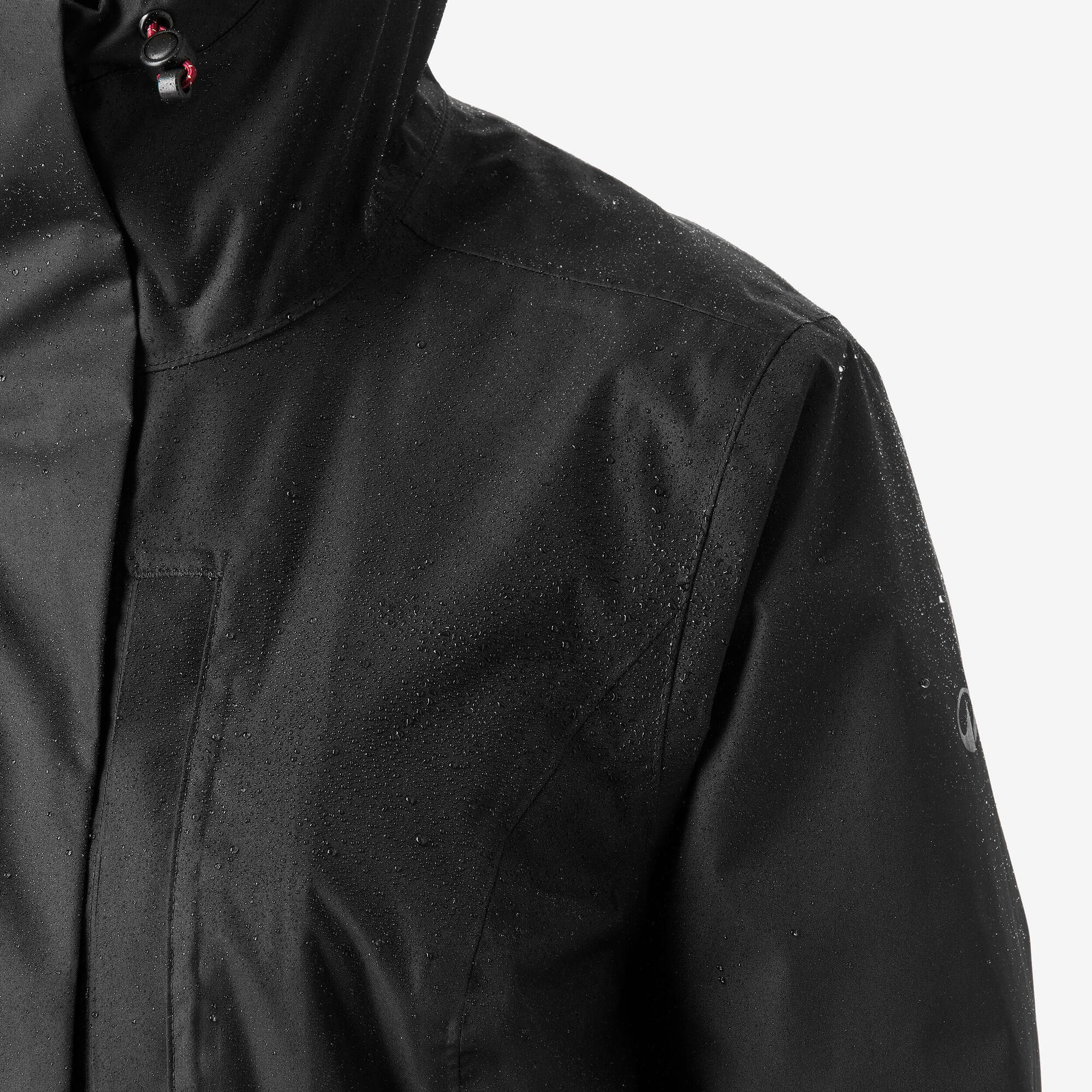 Quechua Women’s NH500 Waterproof Hiking Rain Jacket - Image 3