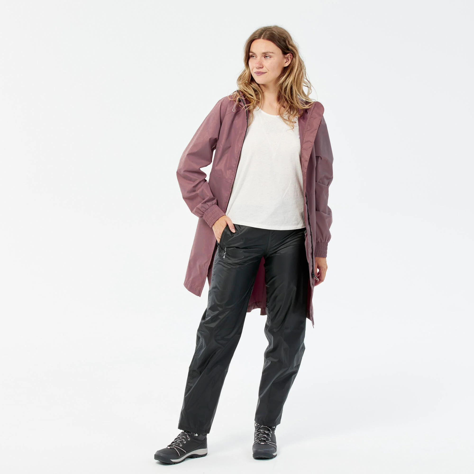 Quechua Women's Raincut Waterproof Over-Pants - Image 3