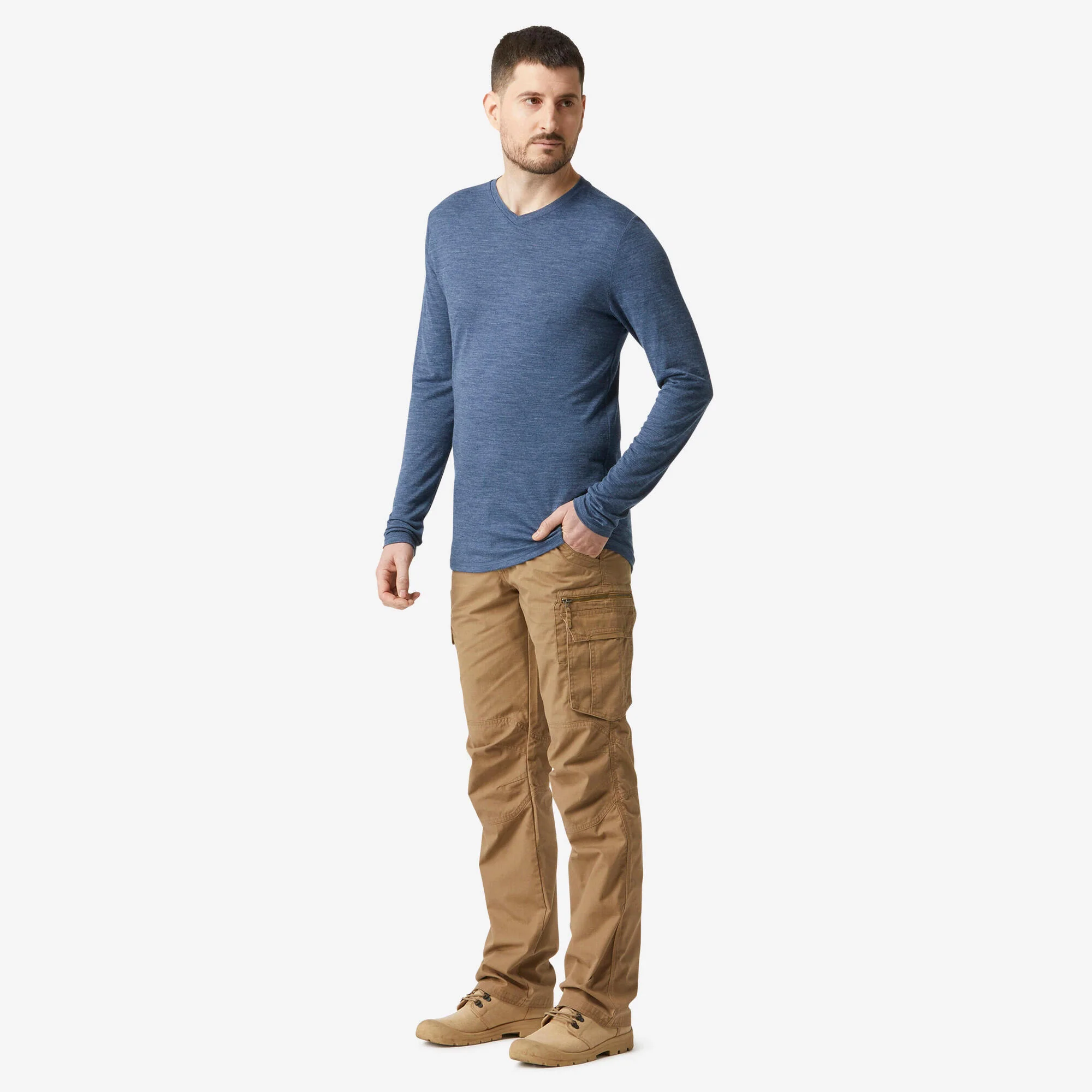 Simond Men's Travel 500 Merino Wool Long-sleeve Shirt - Image 2
