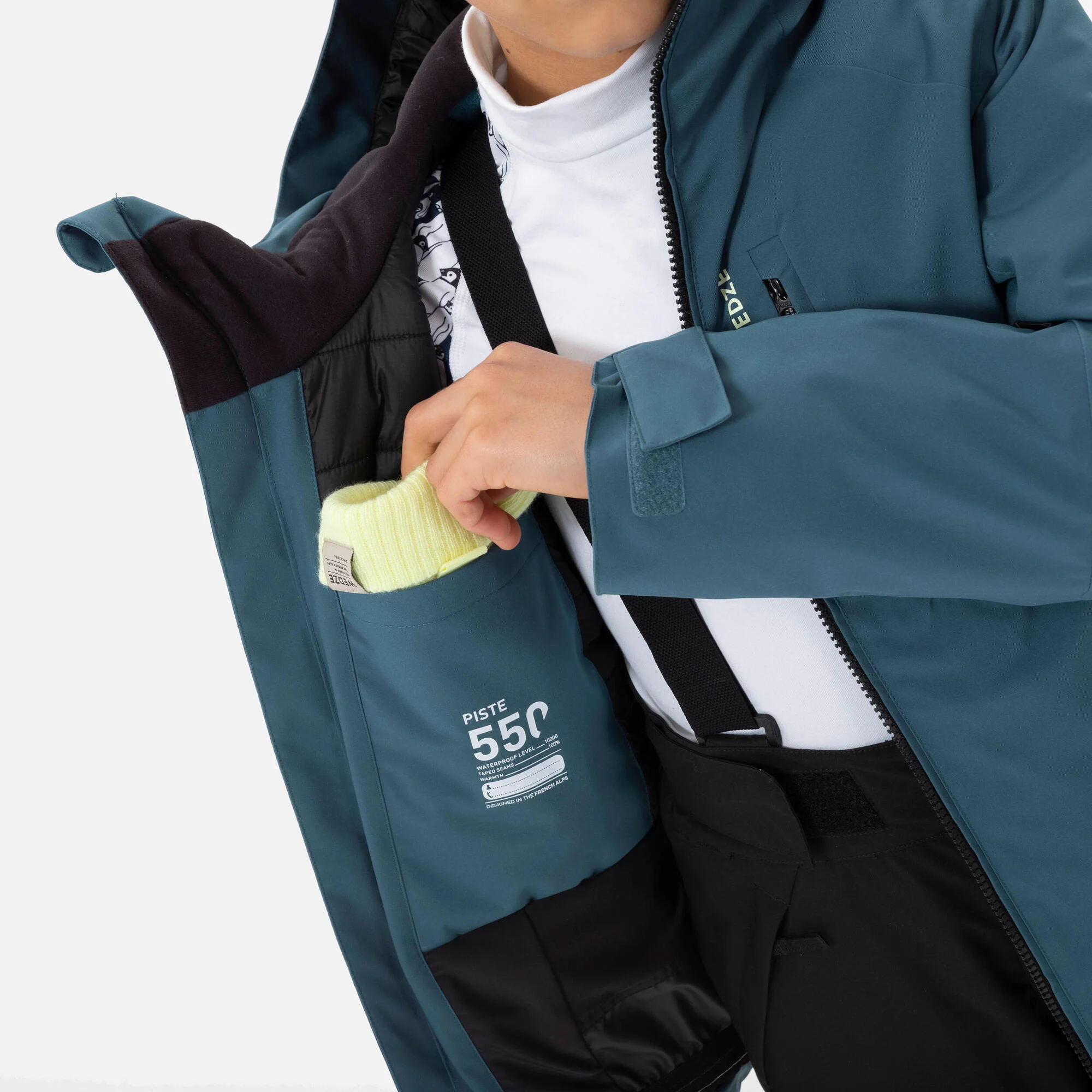 Wedze Kids' 550 Warm Waterproof Ski Jacket - Image 5