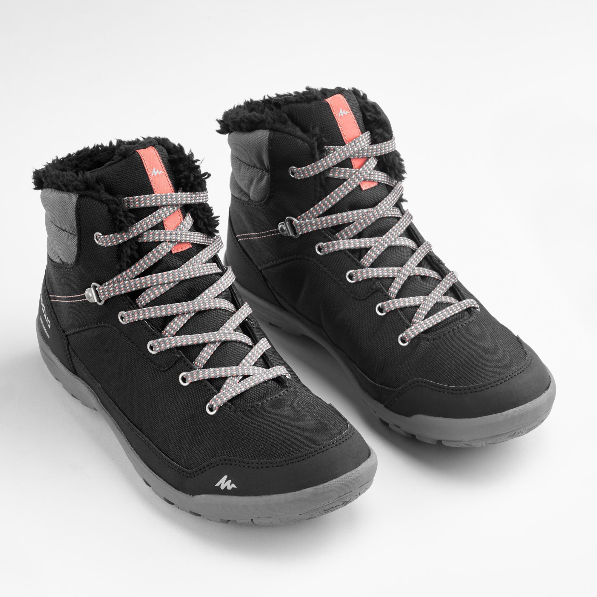 Quechua Women's SH100 MID Warm and Waterproof Hiking Boots - Image 2