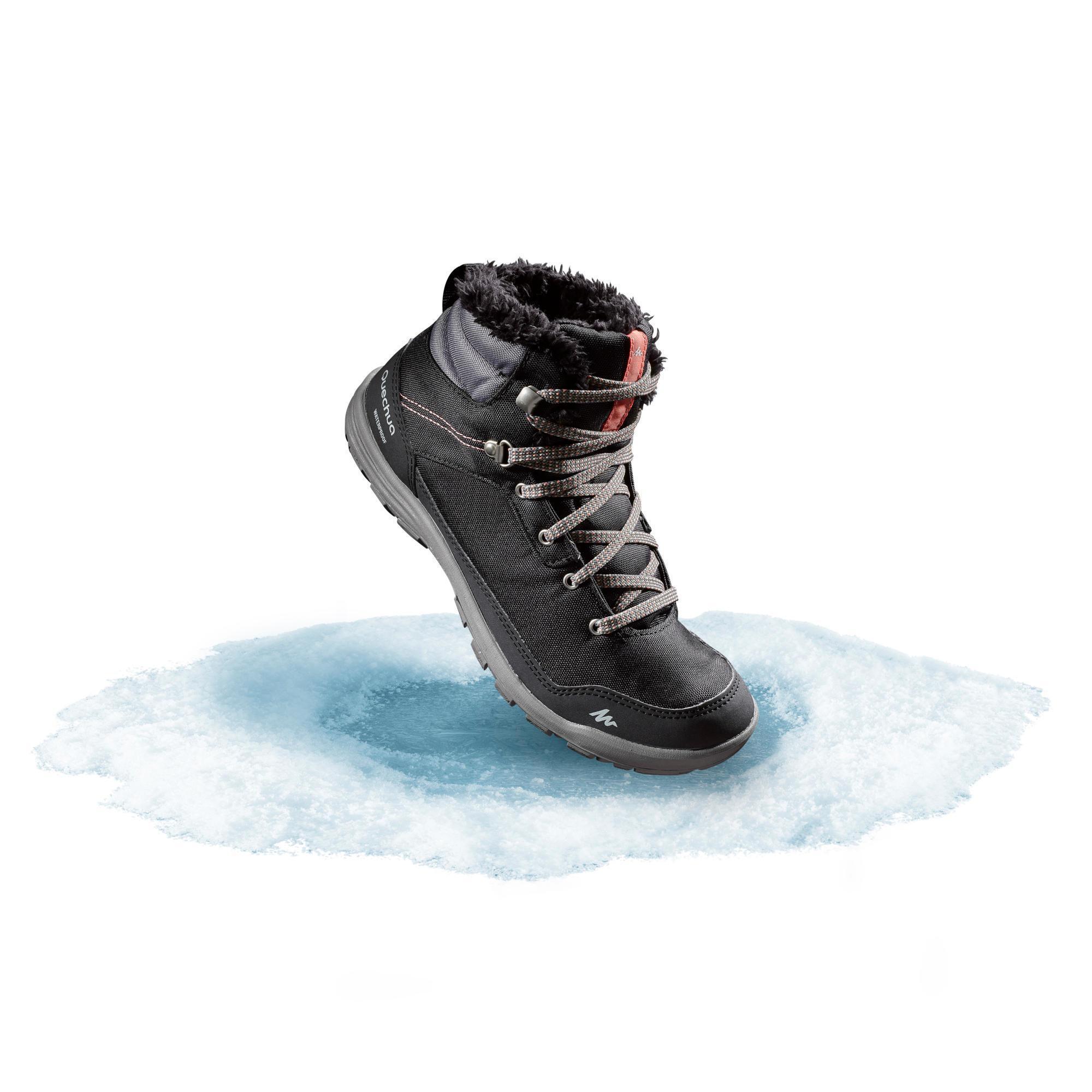Quechua Women's SH100 MID Warm and Waterproof Hiking Boots - Image 5